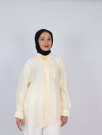 Oversize Yaka Detaylı Gömlek