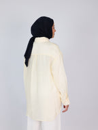 Oversize Yaka Detaylı Gömlek