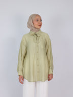 Oversize Yaka Detaylı Gömlek