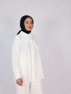 Oversize Yaka Detaylı Gömlek