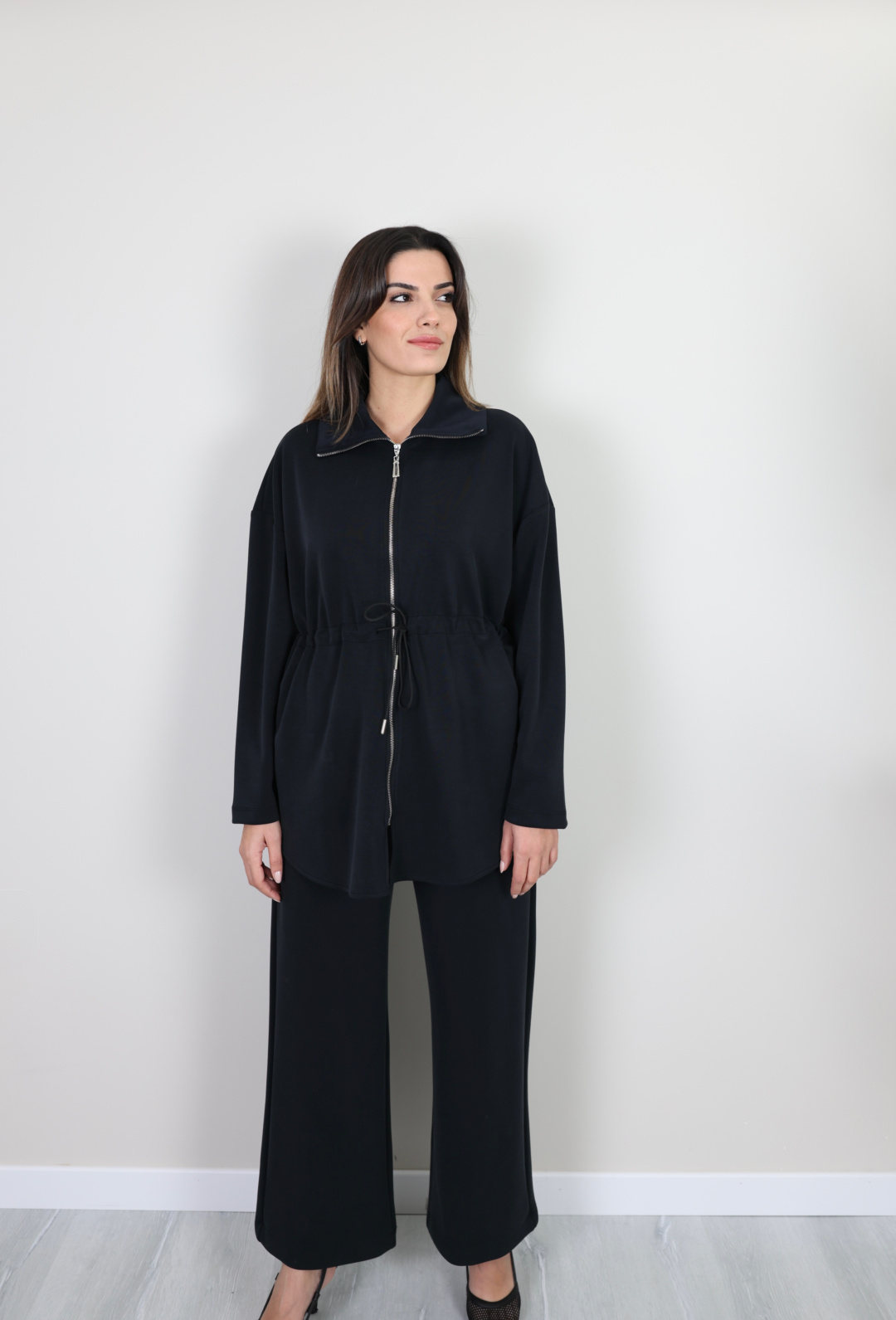 Fermuarlı Takım- Siyah