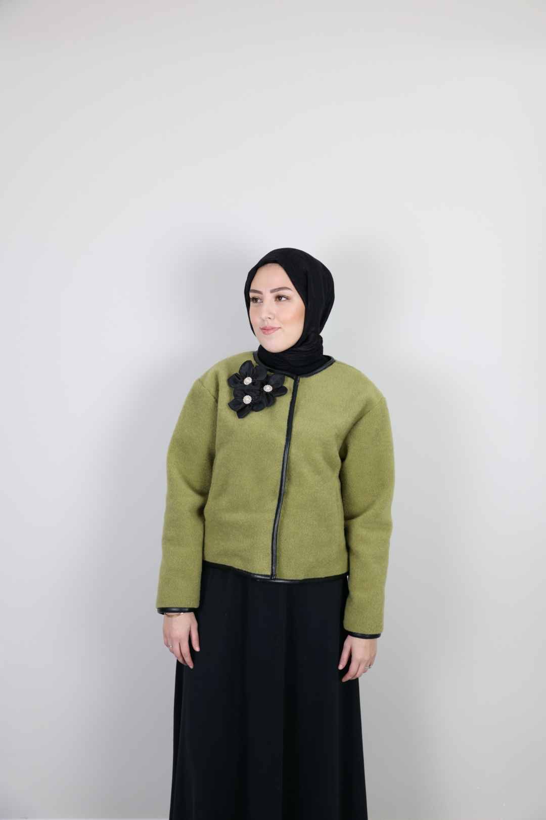 Biyeli Ceket - Yeşil