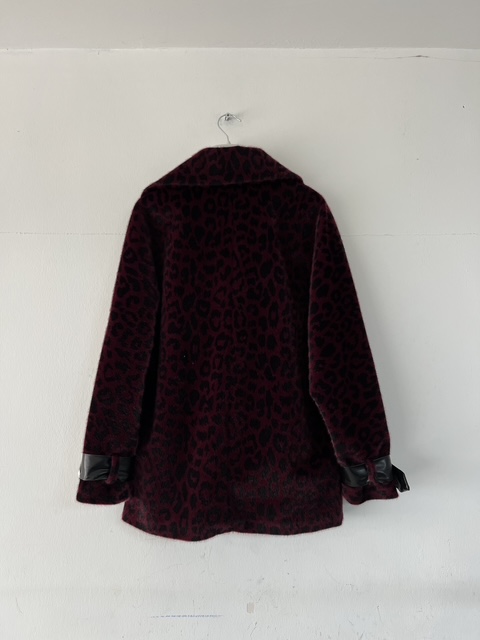 KAHVERENGİ LEOPAR DESENLİ CEKET