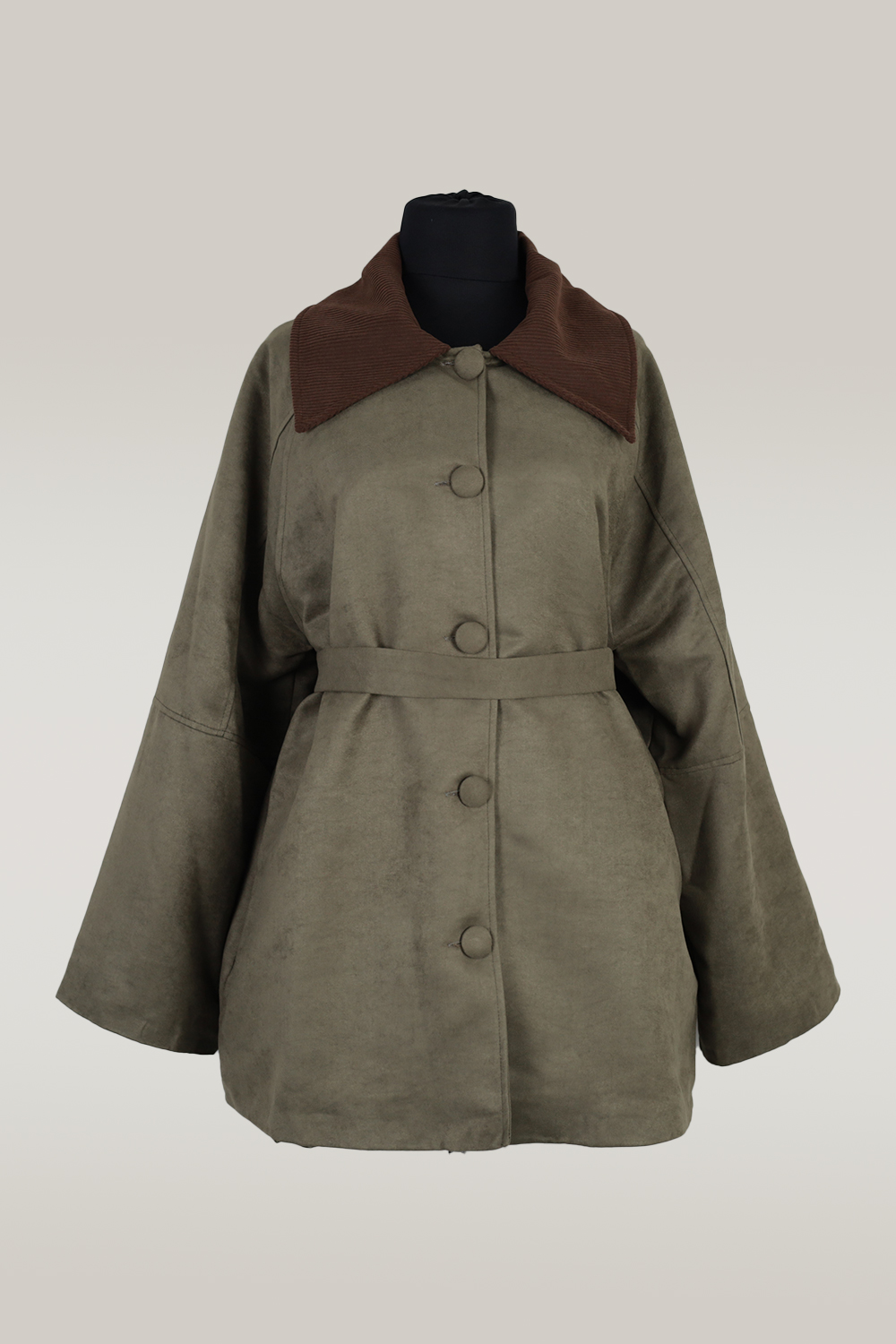 Yakalı Ceket - Yeşil