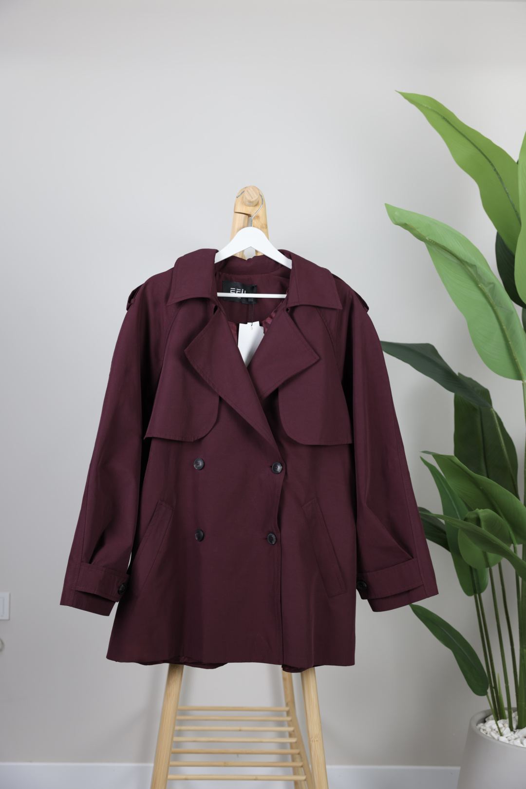 Kısa Trenç - Mürdüm